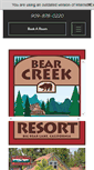 Mobile Screenshot of bearcreek-resort.com