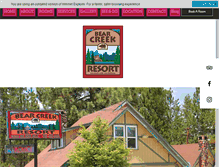 Tablet Screenshot of bearcreek-resort.com